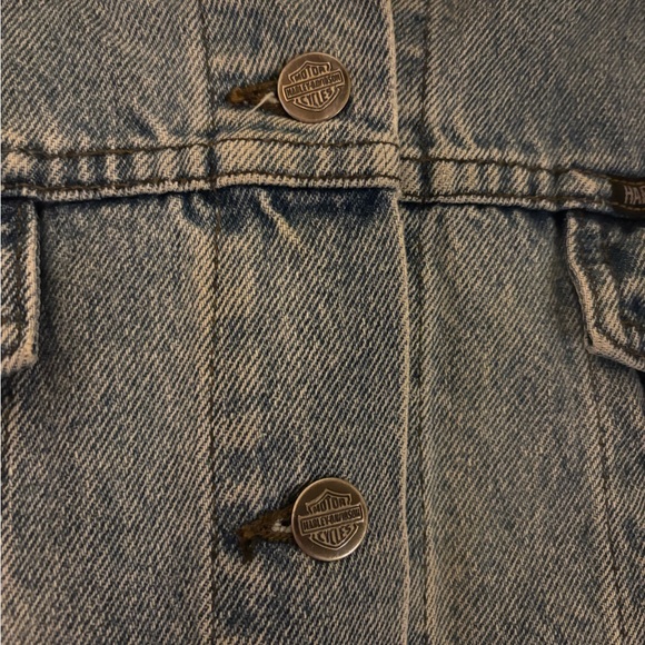 Vintage Harley-Davidson Light Blue Denim Jacket - Picture 9 of 11
